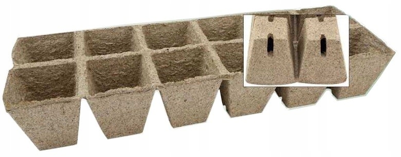 Kombinované rašelinové kvetináče Jiffy-Strips Typ 517 5x5x5 cm - 3960 ks.
